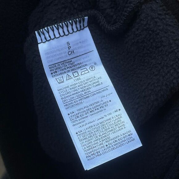 NWT Fleece Thick Black Old Navy Hoodie - Picture 6 of 6